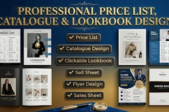 design price list, clickable lookbook, catalogue, sellsheet and flyer