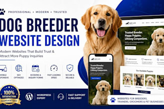 design professional dog breeder websites