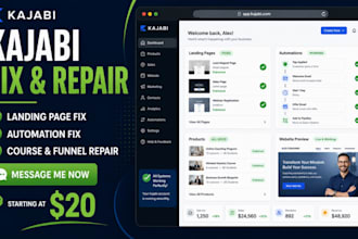 fix your kajabi website, kajabi funnel, kajabi automation issues, landing page