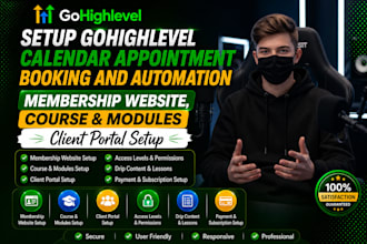 setup gohighlevel calendar appointment booking and automation