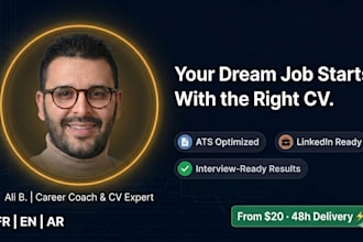 write an ats optimized CV and linkedin profile that gets you interviews