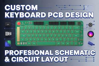 design custom mechanical keyboard pcb with schematic and circuit layout