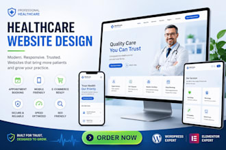 design healthcare, dentists, chiropractors, med spas, therapists, clinic website