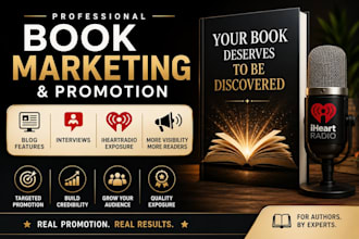 professionally market and promote your book through blogs, interviews and radio