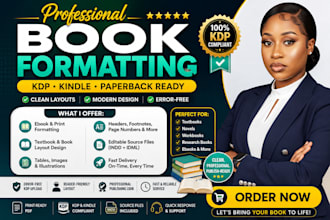format educational textbooks for print and amazon KDP and kindle
