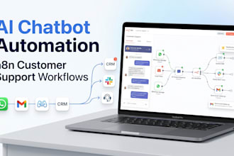 build n8n ai chatbot, whatsapp chatbot and customer support automation workflows