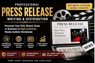 promote your film through press release and media submission services