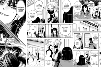 nsfw manga comic book illustration webtoon page webtoon panel as manga artist