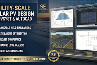 do solar pv system design and electrical sld for permit