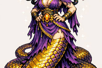 create pixel art illustration for your project