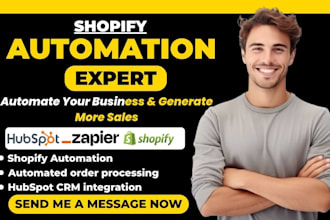 shopify hubspot mailchimp netsuit shipstation quickbooks whatsapp automation