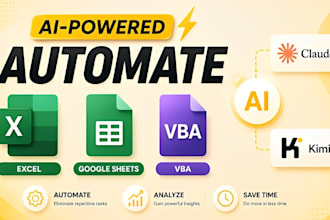 automate your excel google sheets and vba with ai using claude and kimi