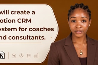 create a notion CRM system for coaches and consultants
