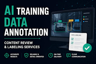ai training and data annotation tasks