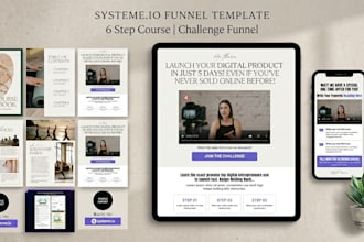 build systeme io sales funnel landing page product page systeme online course