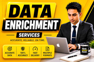 do data enrichment, CRM data entry and web research