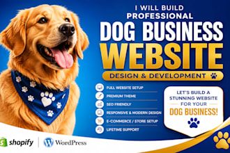 design dog breeder shopify website