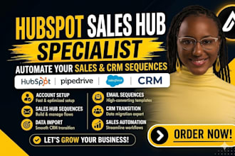 hubspot sales hub setup sequences import CRM transition specialist