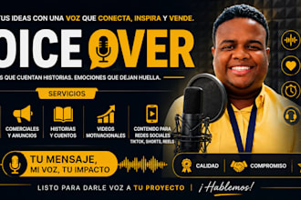 record a professional spanish voice over