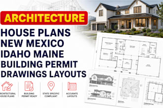 architecture house plans new mexico idaho maine building permit drawings layouts