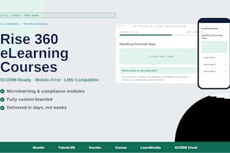 build scorm elearning course in articulate rise 360 microlearning for lms moodle