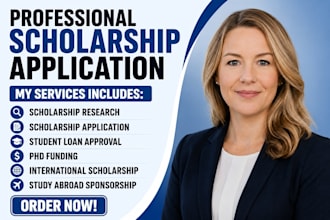 research and apply for scholarships, grants, college funding and sponsorships