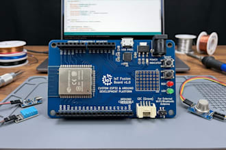 design custom esp32, arduino and iot pcb with firmware development