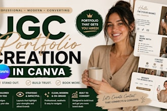 design your ugc portfolio in canva