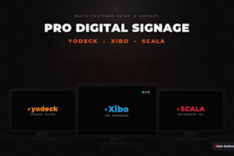 design digital signage displays and screens for your business yodeck xibo scala