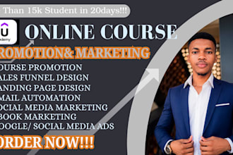 do udemy course marketing, elearning course, udemy online marketing