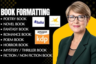poetry book formatting novel formatting fantasy formatting romance formatting