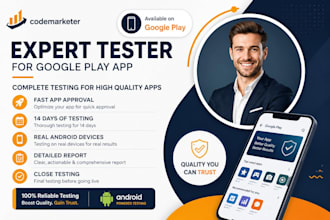 provide 12 testers 20 testers on play store, google play app testing