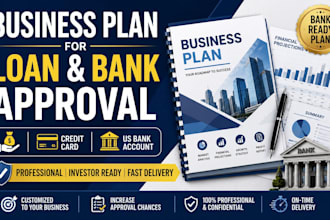create business plan for loan credit card and US bank