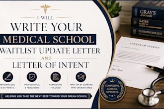 write your medical school waitlist update letter and letter of intent
