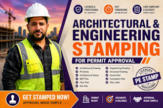 pe stamp, architectural stamp, city permit stamp, structural pe stamp