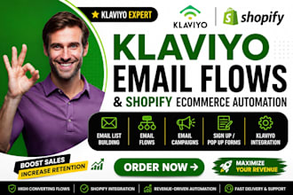 setup revenue generating klaviyo flows for ecommerce brands