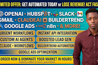 openai hubspot slack gmail claudeai buildertrend google ads n8n