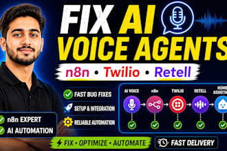 fix n8n workflows ai voice agents twilio retell home assistant automation expert