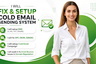 audit and fix cold email sending system email bounce issue fix domain reputation