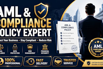 write an anti money laundering and compliance policy for your business