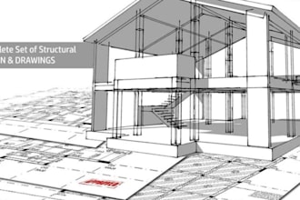 do civil engineering structural drawing, revit structure and construction plans