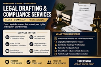 do employment dispute grievance letter legal drafting gdpr ccpa compliance data