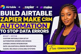 build airtable zapier make CRM automation to stop data errors