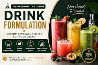 formulate custom beverage recipes for your deink brand