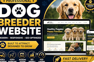 design dog breeder website