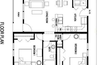 do autocad 2d and 3d floor plan design and architectural 3d rendering