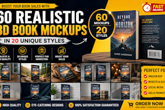 do attention grabbing 3d book cover mock up video book cover mock up