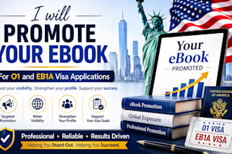 promote your ebook for o1 and eb1a visa applications