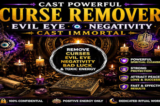 cast powerful course removal evil eye negativity cast immortal