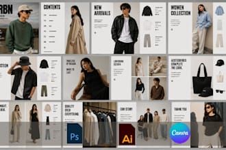 design luxury b2b fashion clothing apparel product catalog lookbook brochure